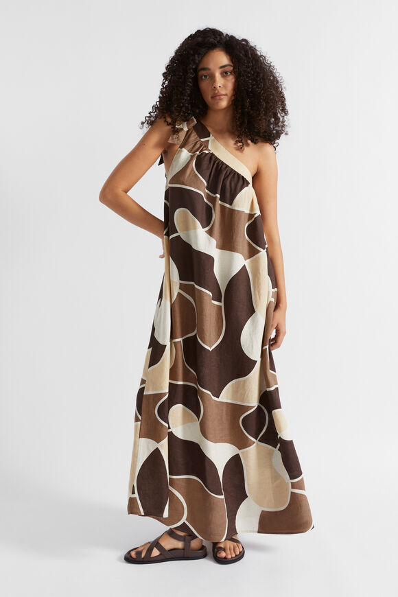 Abstract Maxi Dress  Woodland Abstract  hi-res