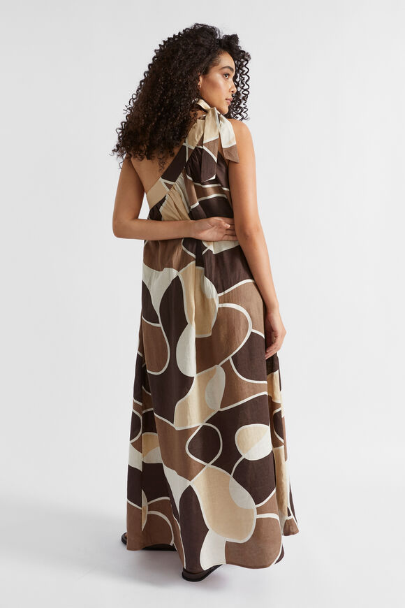 Abstract Maxi Dress  Woodland Abstract  hi-res