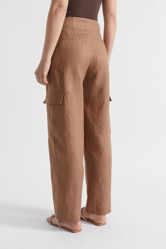 Linen Cargo Pant  Woodland  hi-res