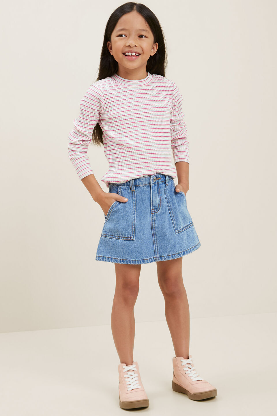 Rib Tee  Multi