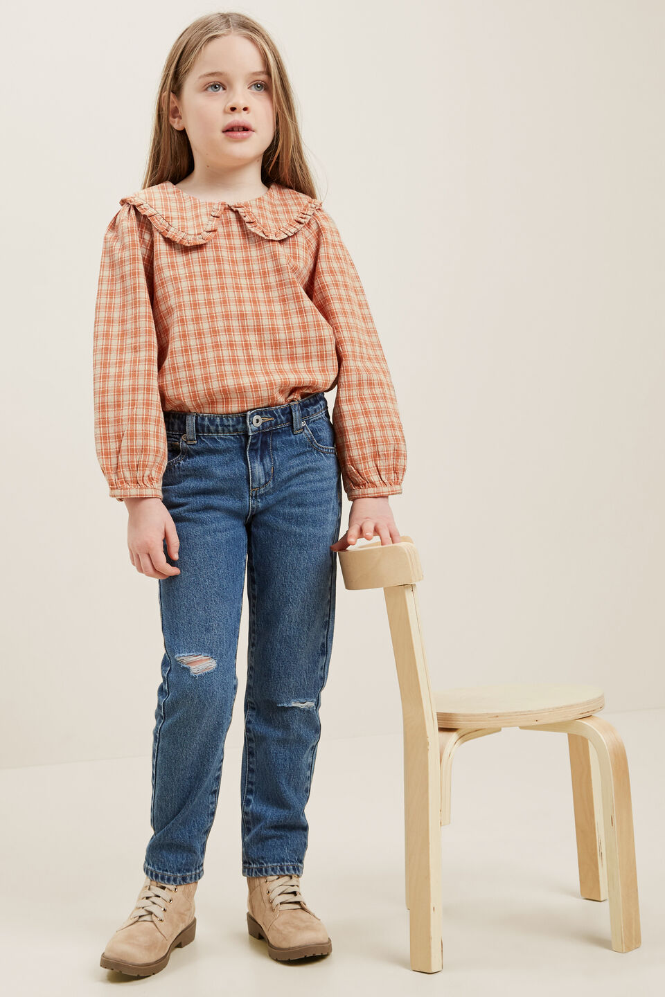 Straight Leg Jean  Bright Blue Wash