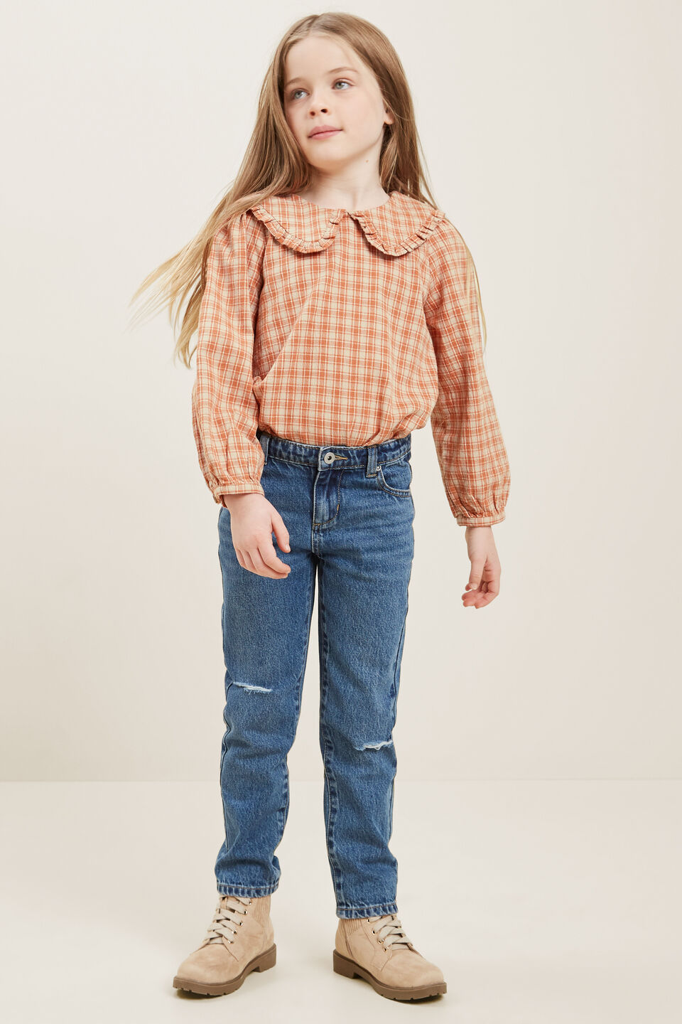 Straight Leg Jean  Bright Blue Wash