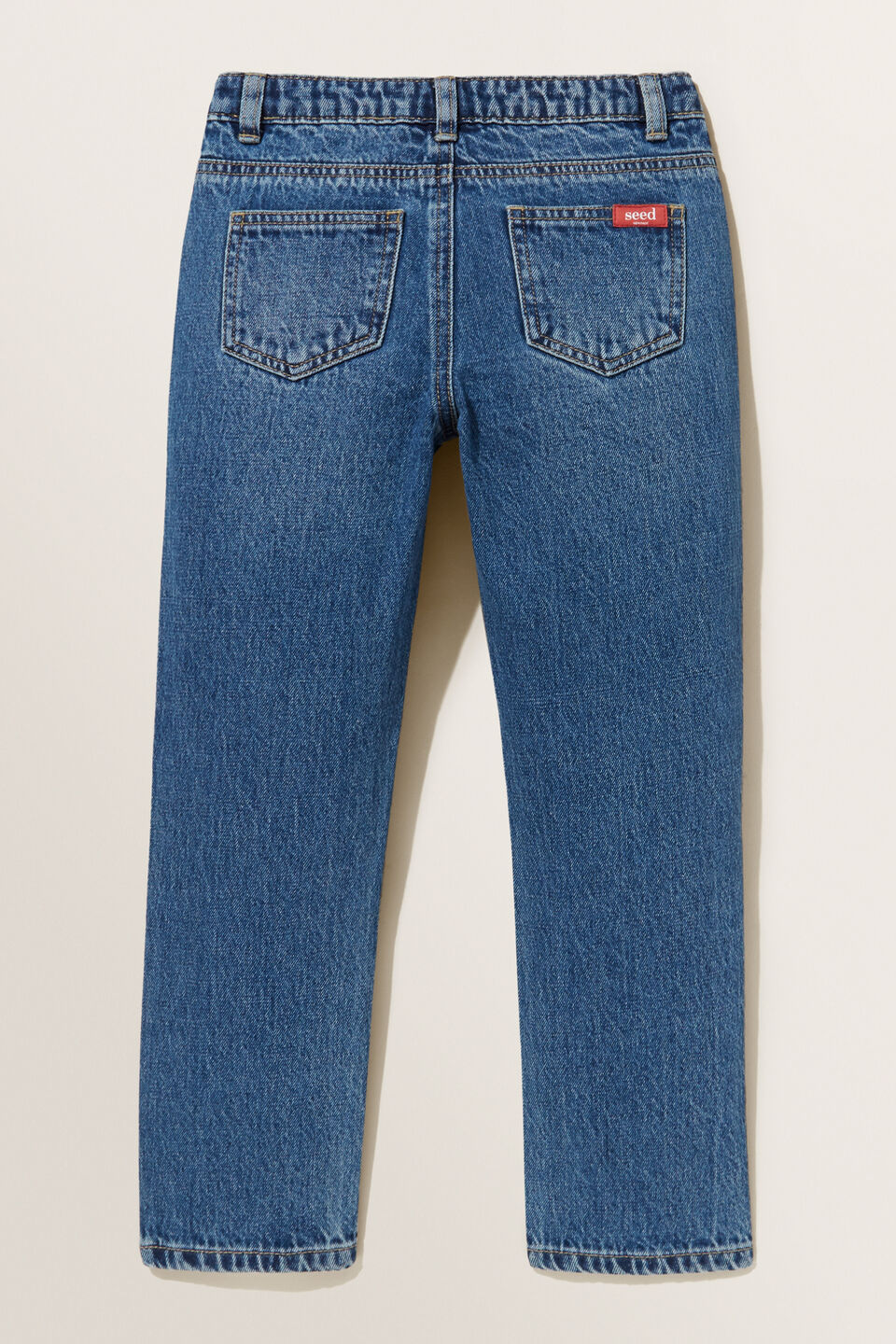 Straight Leg Jean  Bright Blue Wash
