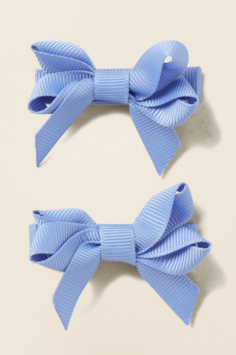 Double Bow Clips  Cornflower