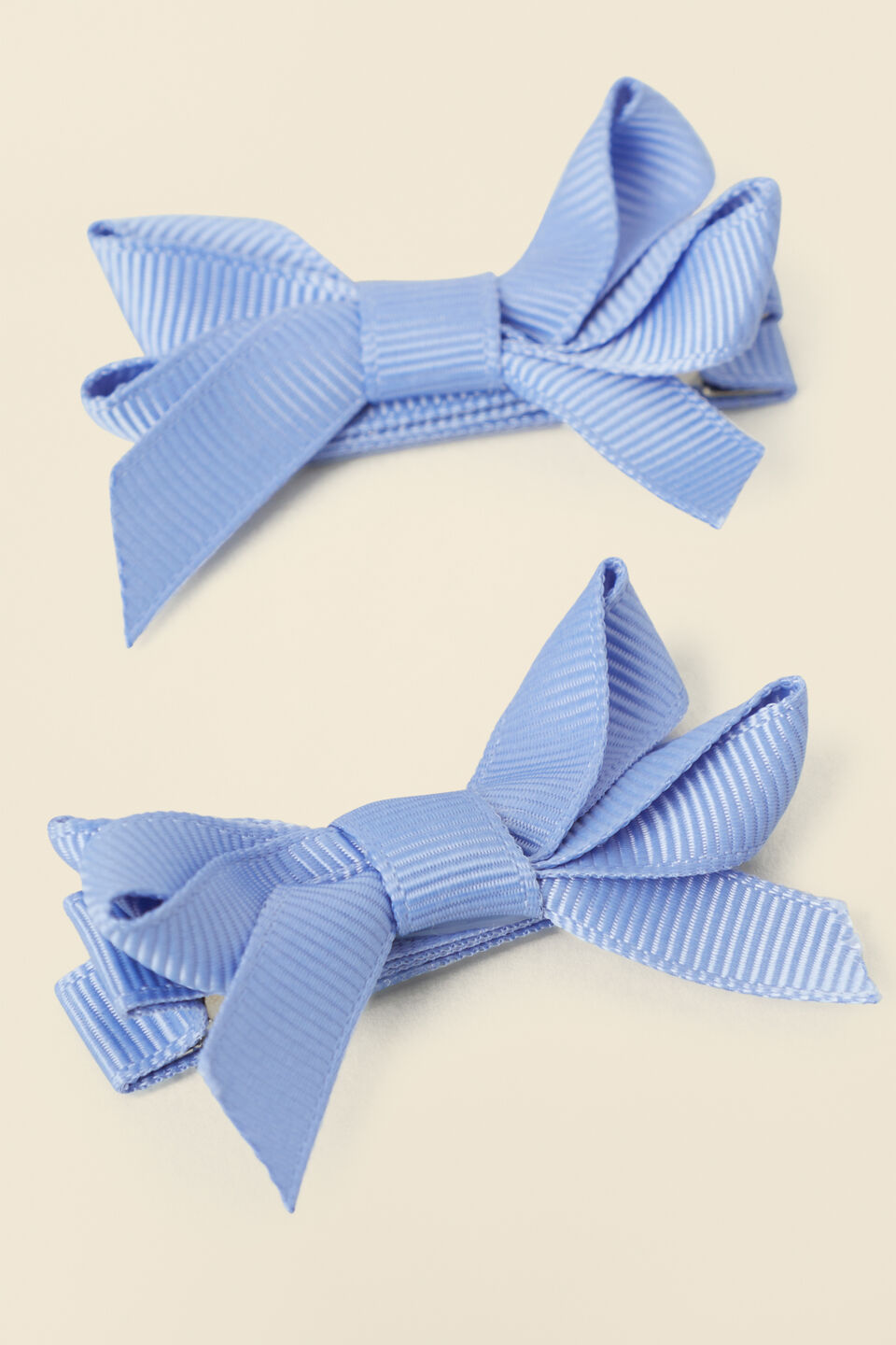 Double Bow Clips  Cornflower
