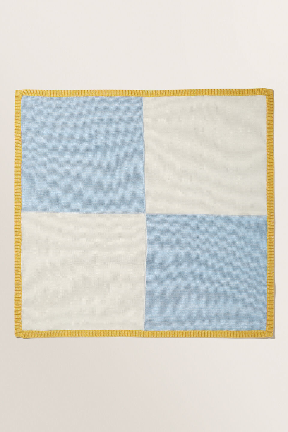 Colour Block Blanket  Powder Blue