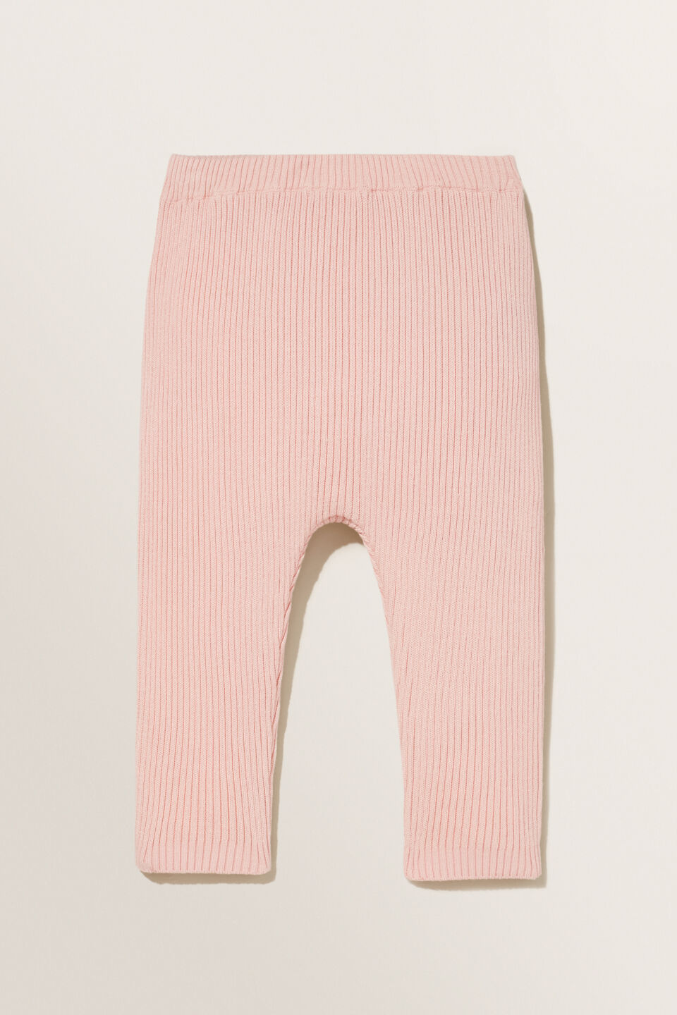 Rib Knit Pants  Pink Quartz