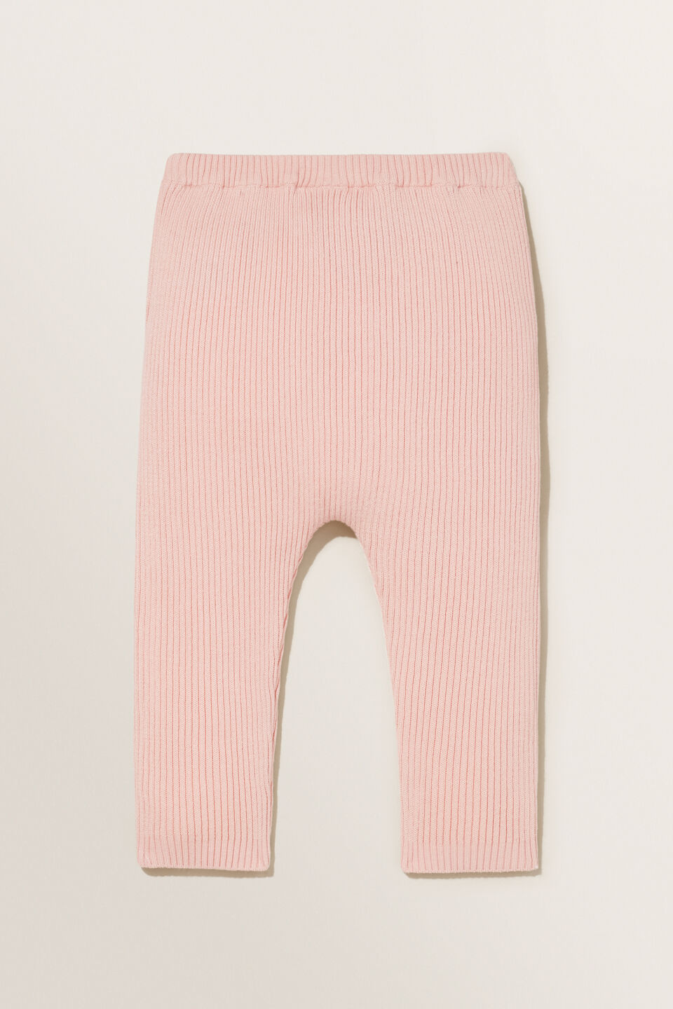 Rib Knit Pants  Pink Quartz