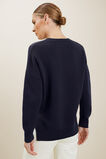 Hi-Low Sweater  Deep Navy  hi-res