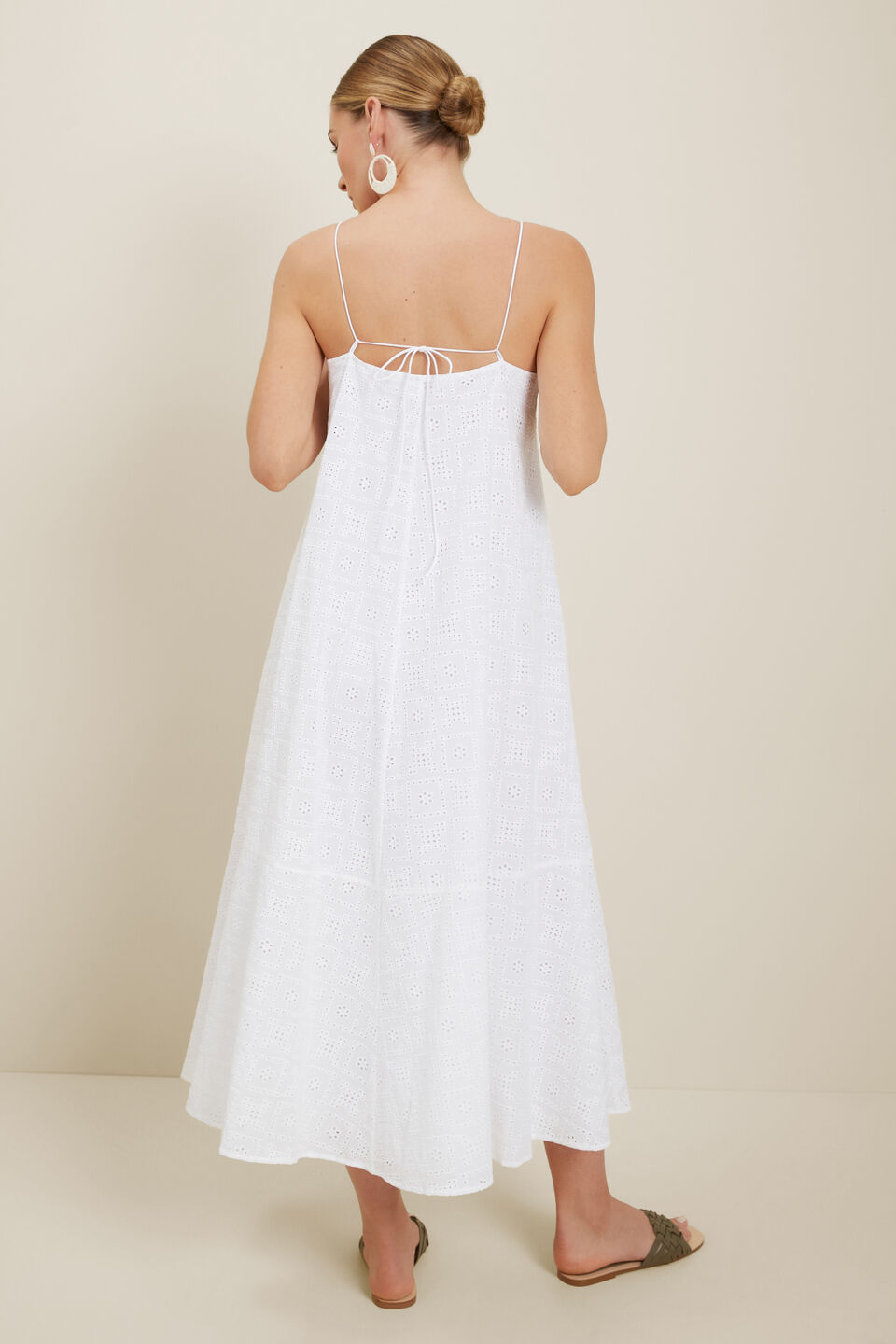 Broderie Maxi Dress  Whisper White