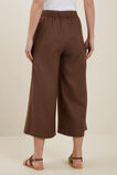 Linen Culottes  Russet Brown  hi-res