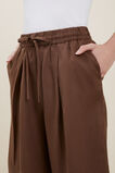 Linen Culottes  Russet Brown  hi-res