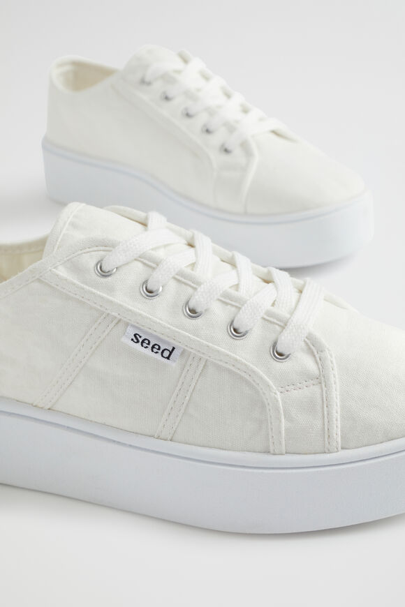 Billie Flatform Sneaker  White  hi-res