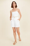 Linen Pleat Front Short  Whisper White  hi-res
