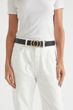 Double Ring Belt  Black  hi-res