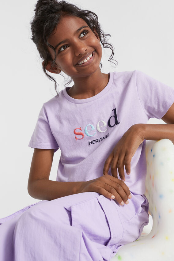 Core Logo Tee  Lavender Multi  hi-res