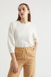 Blouson Textured Top  Cloud Cream  hi-res