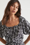 Linen Paisley Drawstring Top  Ditsy Paisley  hi-res