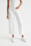 High Waist Crop Jean  White  hi-res