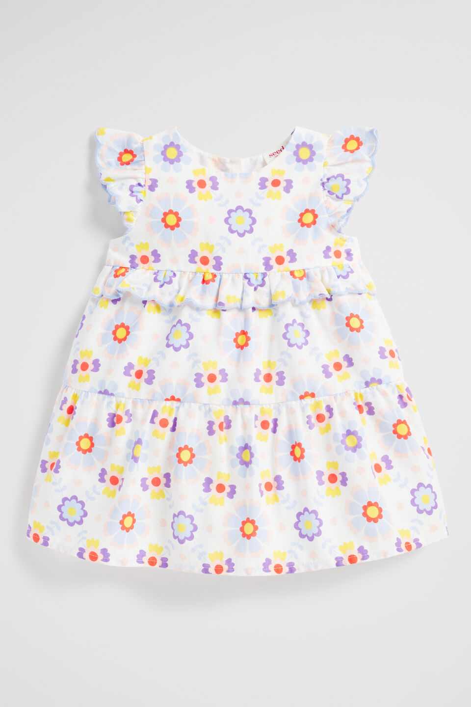 Scalloped Yardage Dress  Multi