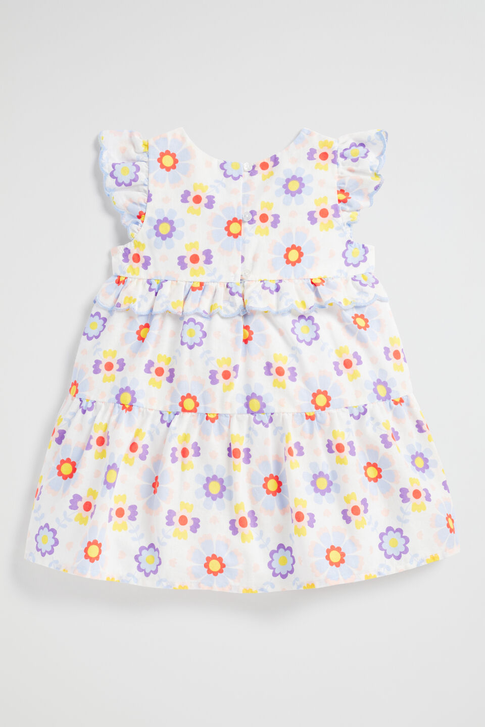 Scalloped Yardage Dress  Multi