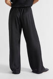 Satin Wide Leg Trouser  Black  hi-res