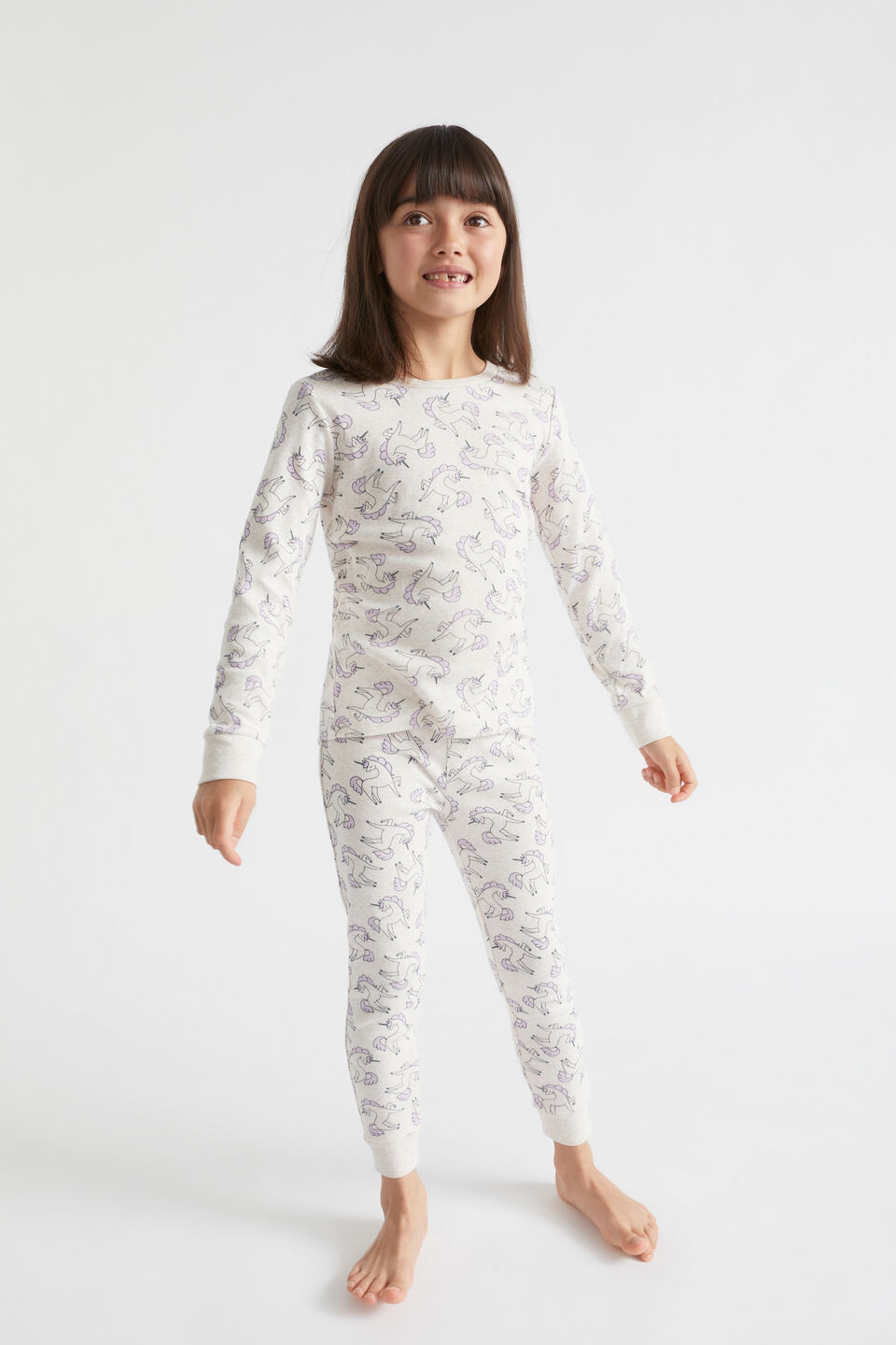 Unicorn Yardage Pyjama  Oat Marle