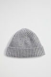 Knitted Beanie  Grey Marle  hi-res