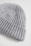 Knitted Beanie  Grey Marle  hi-res
