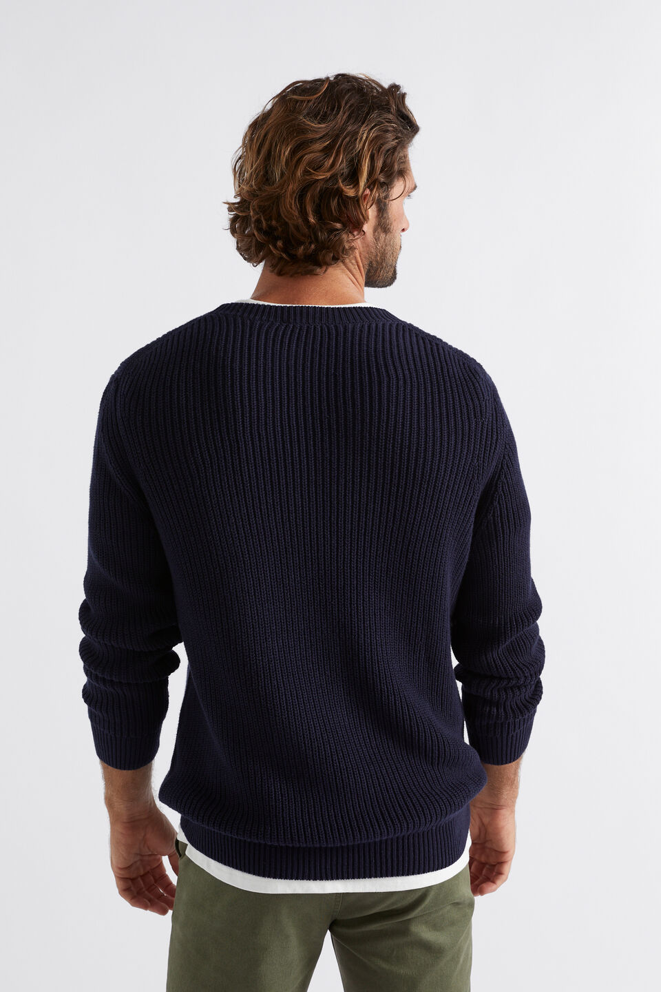 Raglan Knit Sweater  Midnight Blue