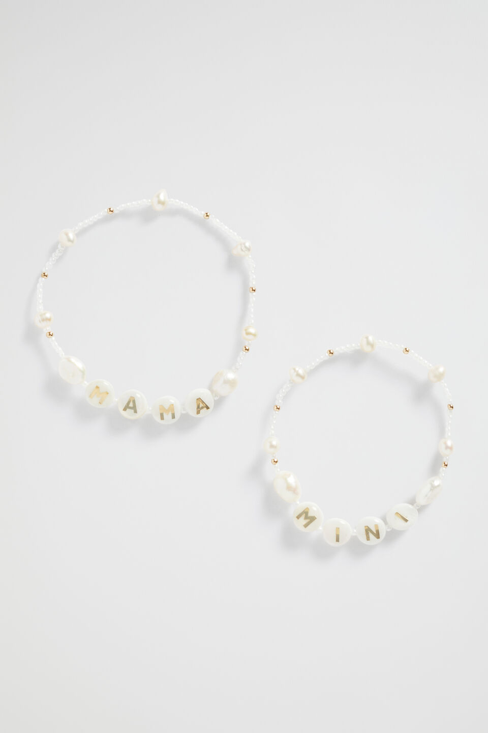 Mama and Mini Bracelet  Pearl