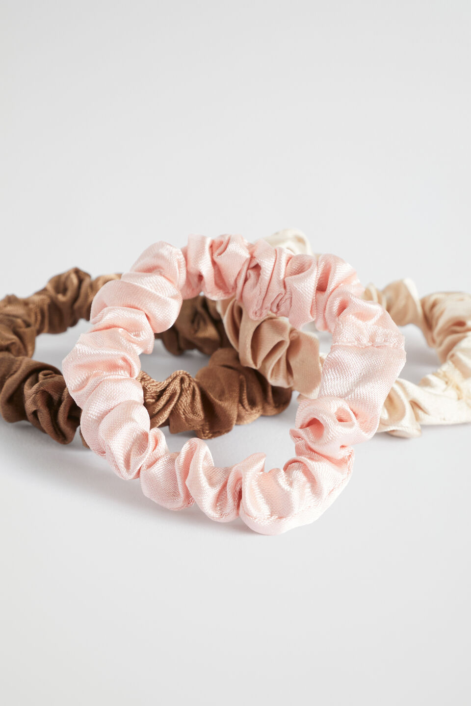 Mini Scrunchie  Neutral Blush