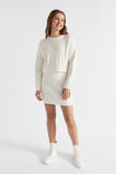 Cable Crop Knit  Vintage Cream  hi-res