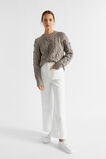 Twist Pom Pom Cable Knit  Hazel Vanilla Twist  hi-res