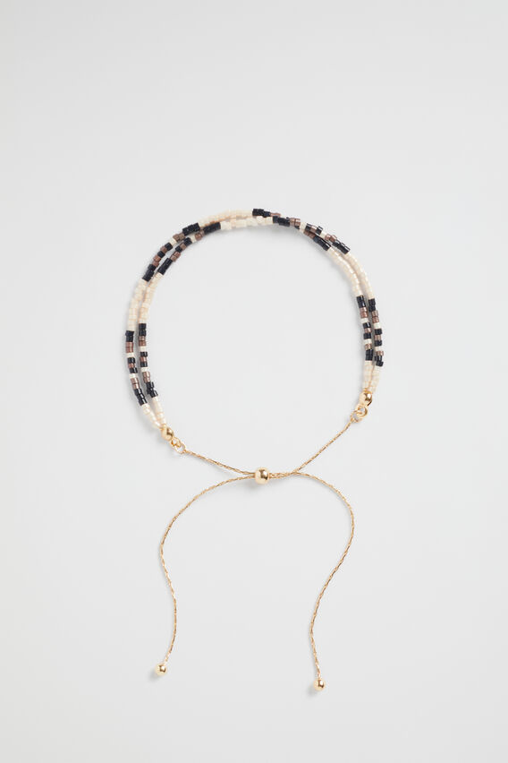 Adjustable Bead Bracelet  Multi  hi-res