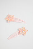 Glitter Resin Star Snap  Dusty Rose  hi-res