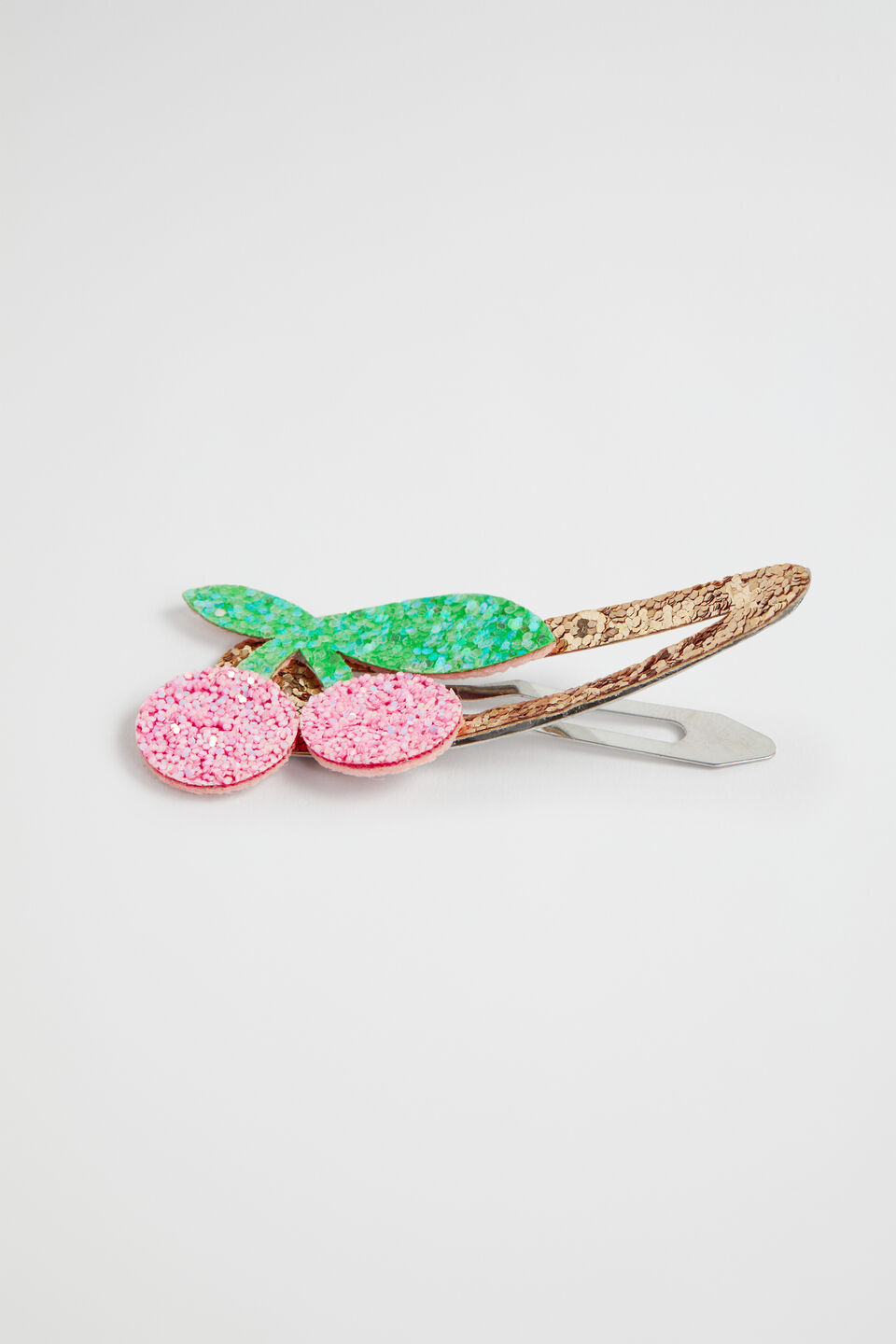 Flat Cherry Glitter Snaps  Multi