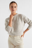 Fleck Oversized Knit  Vanilla Cream Fleck  hi-res