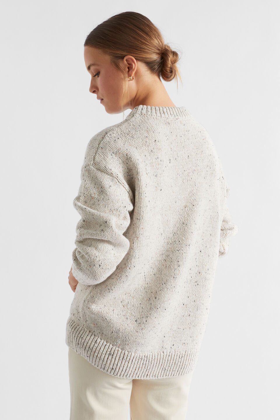 Fleck Oversized Knit  Vanilla Cream Fleck