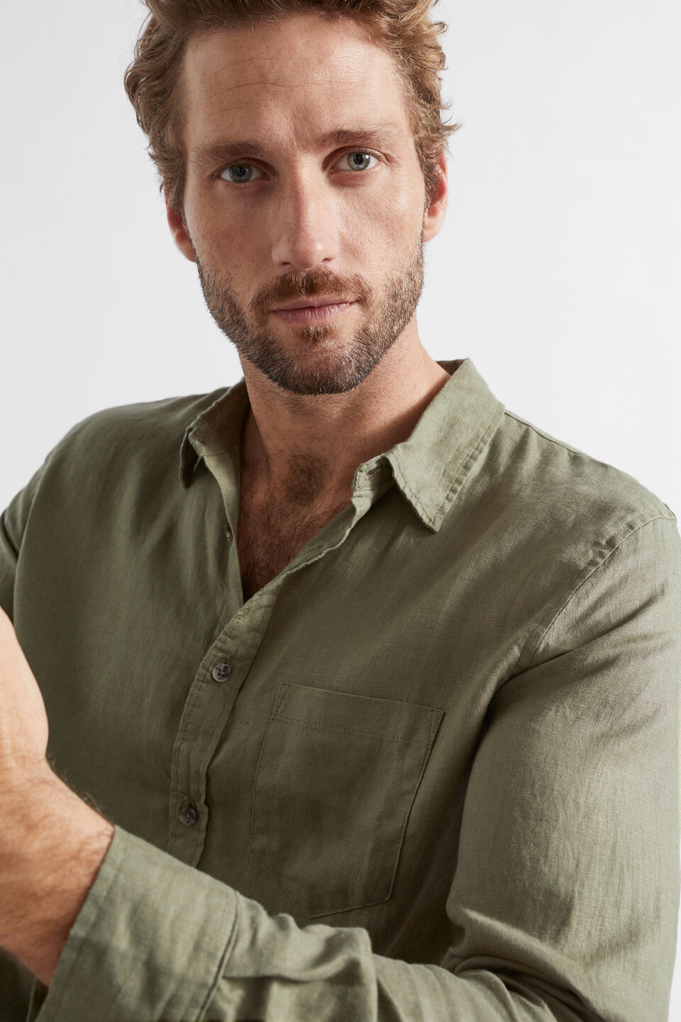 Linen Shirt  Bay Leaf