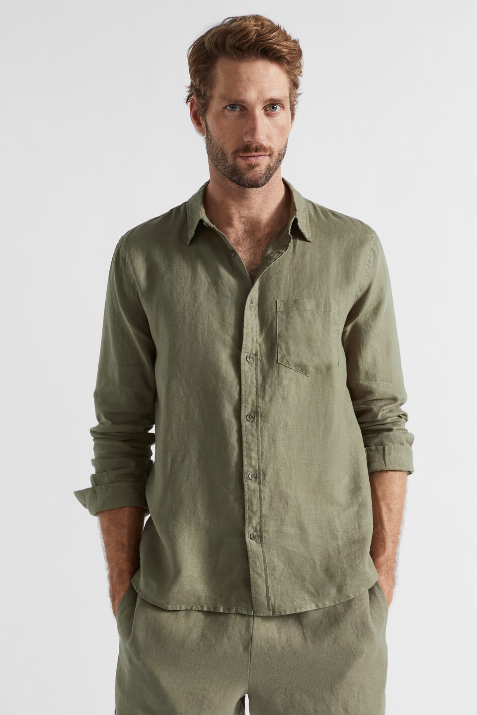 Linen Shirt  Bay Leaf