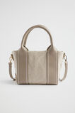 Textured Mini Stitch Detail Tote  Cookie Natural  hi-res