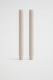 Ribbed Candle Set of 2  Magnolia  hi-res