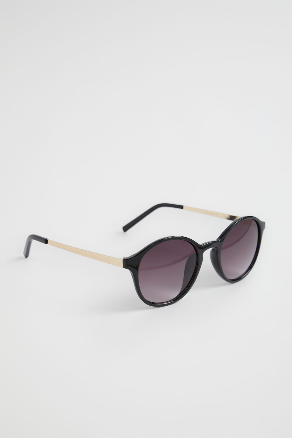 Round Sunglasses  Black  hi-res