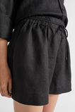 Core Linen Relaxed Short  Black  hi-res