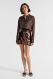 Silk Button Down Shirt  Deep Raisin  hi-res