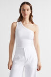 One Shoulder Tank  Whisper White  hi-res