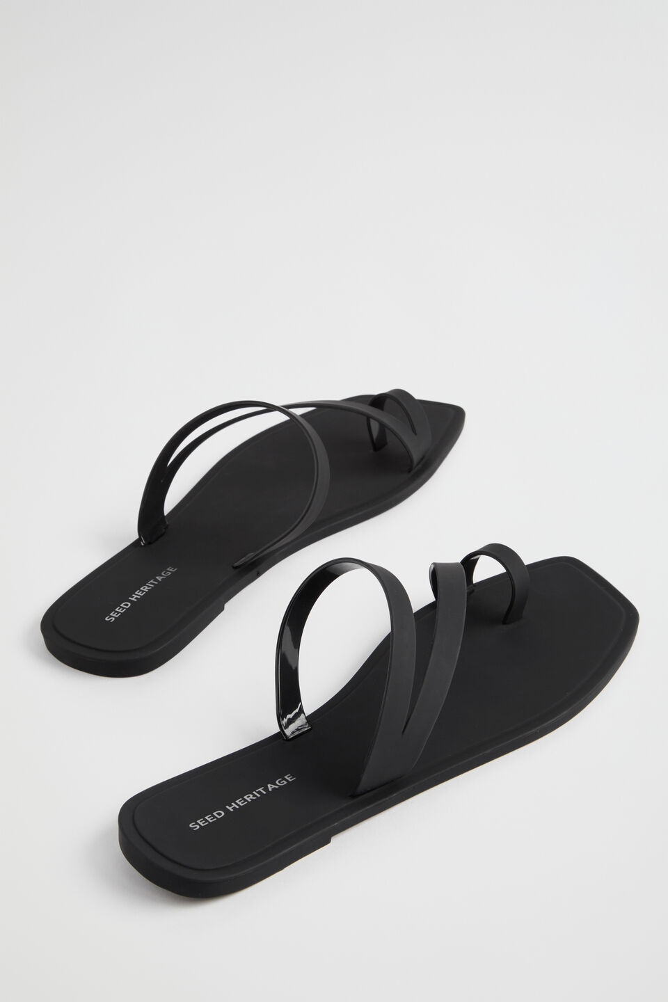 Asymmetric Jelly Slide  Black
