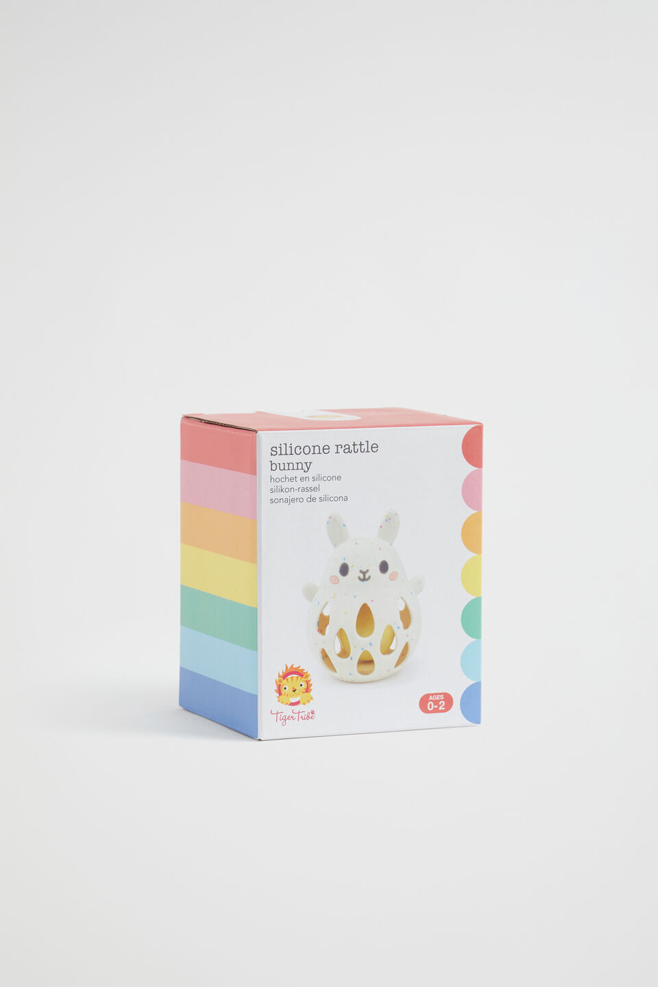 Silicone Bunny Rattle  Multi