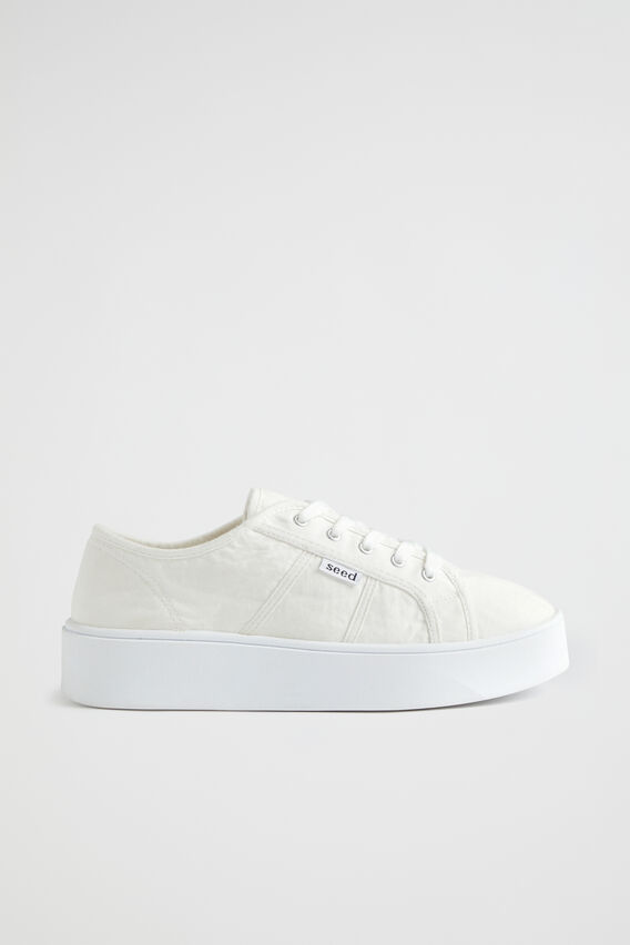 Billie Flatform Sneaker  White  hi-res